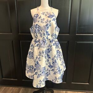 Wendy Bird Floral Blue white dress